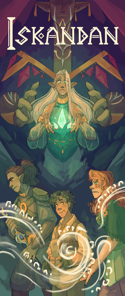 Poster from my webcomic Iskandan